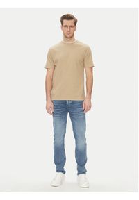 BOSS T-Shirt H-Thompson 59 50524998 Beżowy Regular Fit. Kolor: beżowy. Materiał: bawełna #3