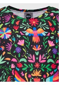 Mr. GUGU & Miss GO T-Shirt Unisex Black Mexican Folk Kolorowy Regular Fit. Materiał: syntetyk. Wzór: kolorowy #3