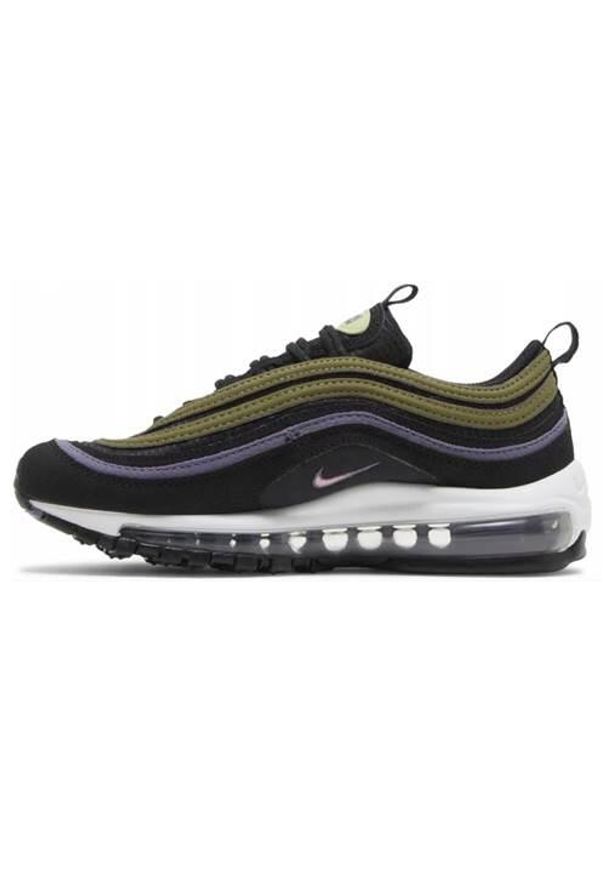 Buty do chodzenia dla dzieci Nike Air Max 97 Gs. Kolor: czarny. Materiał: materiał, syntetyk. Szerokość cholewki: normalna. Model: Nike Air Max. Sport: turystyka piesza