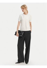 Calvin Klein T-Shirt LV147E303G Écru Regular Fit. Materiał: wiskoza #4