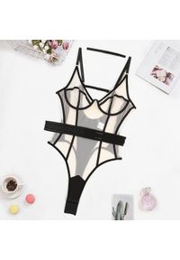 Intica - Body modelujące z przezroczystymi wstawkami Thomasa. Kolor: wielokolorowy. Materiał: materiał #1