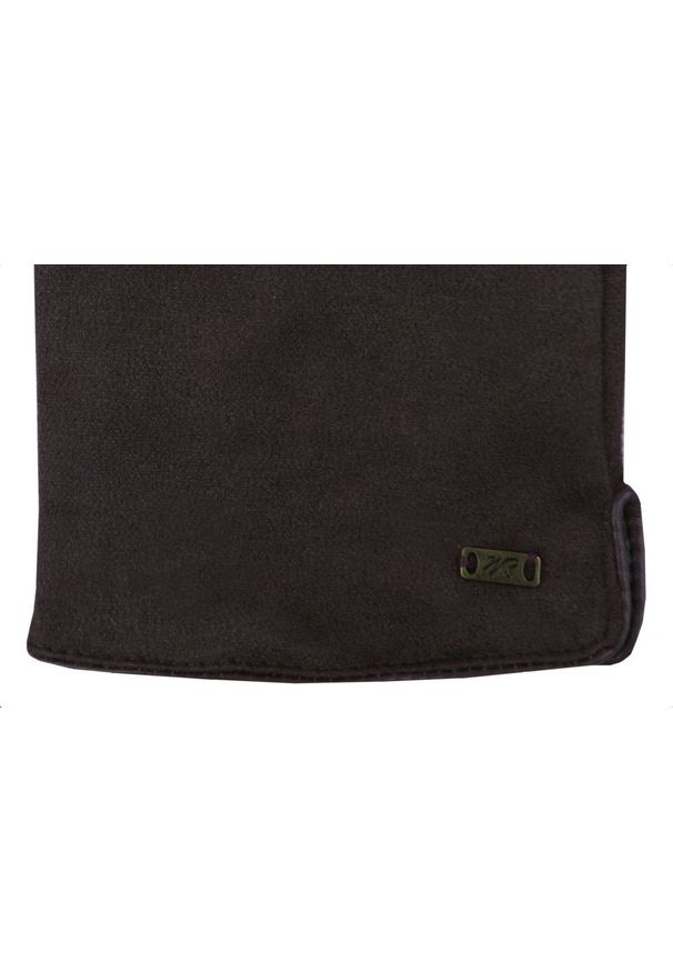 EM Men's Accessories - Miękkie i Delikatne Rękawiczki Męskie - Bawełniane - Czekoladowy Brąz. Kolor: beżowy, wielokolorowy, brązowy. Materiał: poliester, bawełna. Wzór: aplikacja. Sezon: zima, jesień