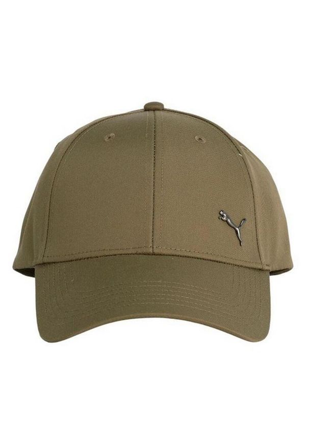 Puma - Czapka Z Daszkiem Z Metalowym Logo ESS. Kolor: zielony