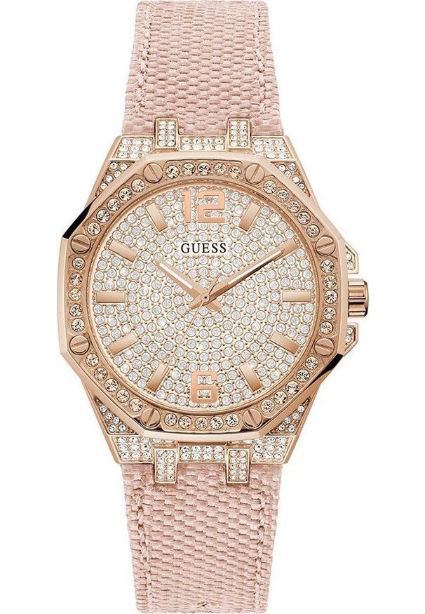 Zegarek Guess Zegarek damski Guess GW0408L3 CYRKONIE czarny. Kolor: czarny