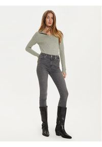 Vero Moda Sweter Happiness 10317993 Szary Slim Fit. Kolor: szary. Materiał: syntetyk