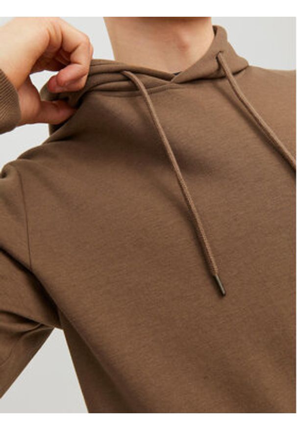 Jack & Jones - Jack&Jones Bluza 12182537 Brązowy Standard Fit. Kolor: brązowy. Materiał: bawełna, syntetyk