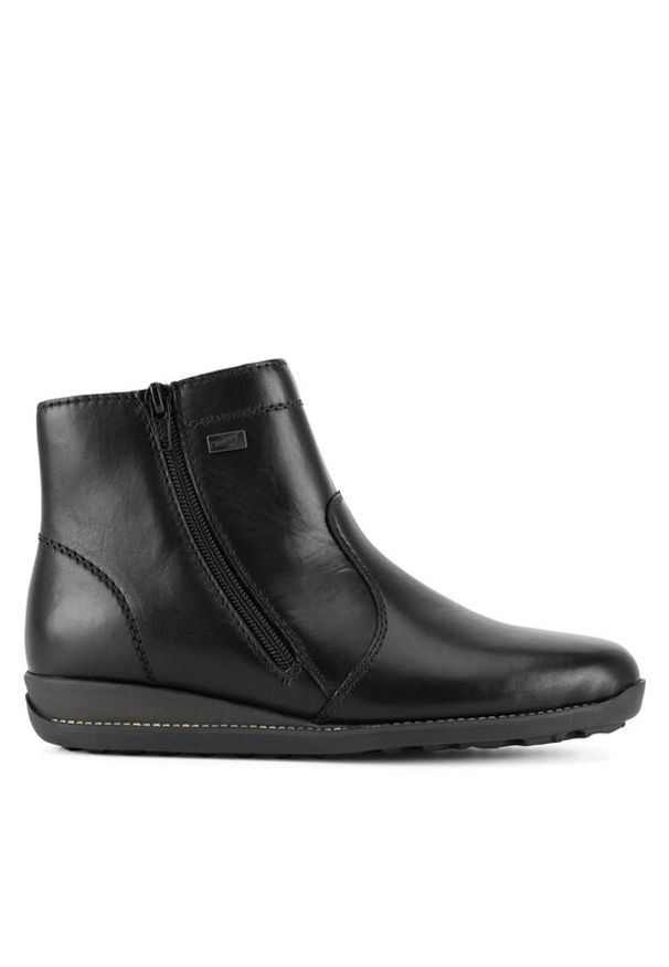 Rieker Botki 98252-01 Czarny. Kolor: czarny. Materiał: skóra