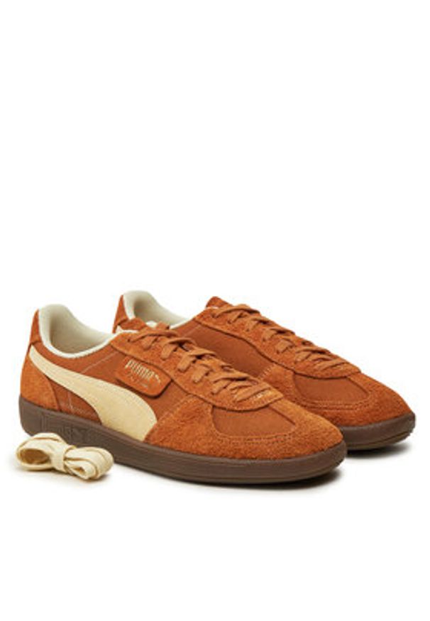 Puma Sneakersy Palermo Vintage 396841 02 Brązowy. Kolor: brązowy. Materiał: materiał