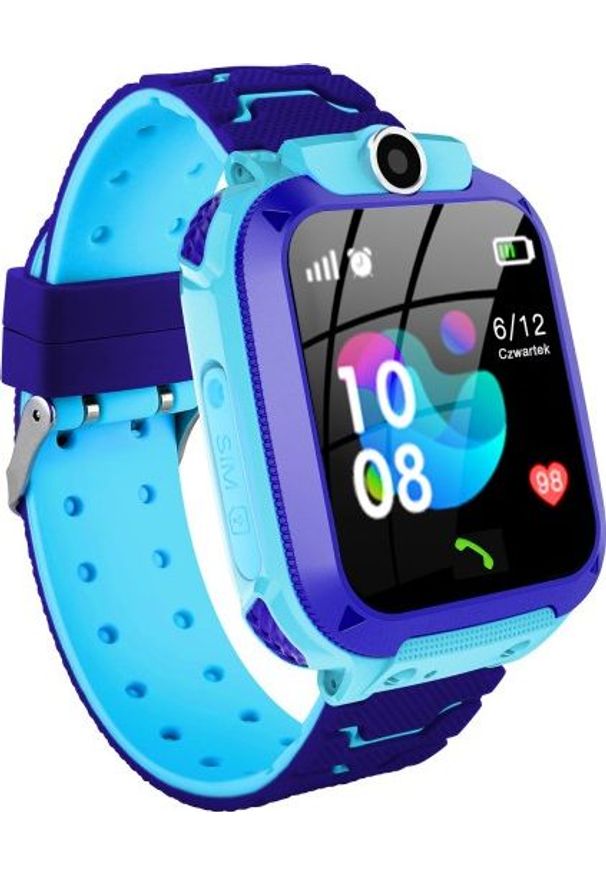 Smartwatch GoGPS K16S Niebieski (K16SBL). Rodzaj zegarka: smartwatch. Kolor: niebieski