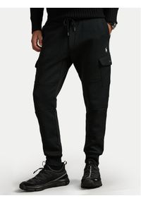 Polo Ralph Lauren Spodnie dresowe 710980340003 Czarny Regular Fit. Kolor: czarny. Materiał: bawełna