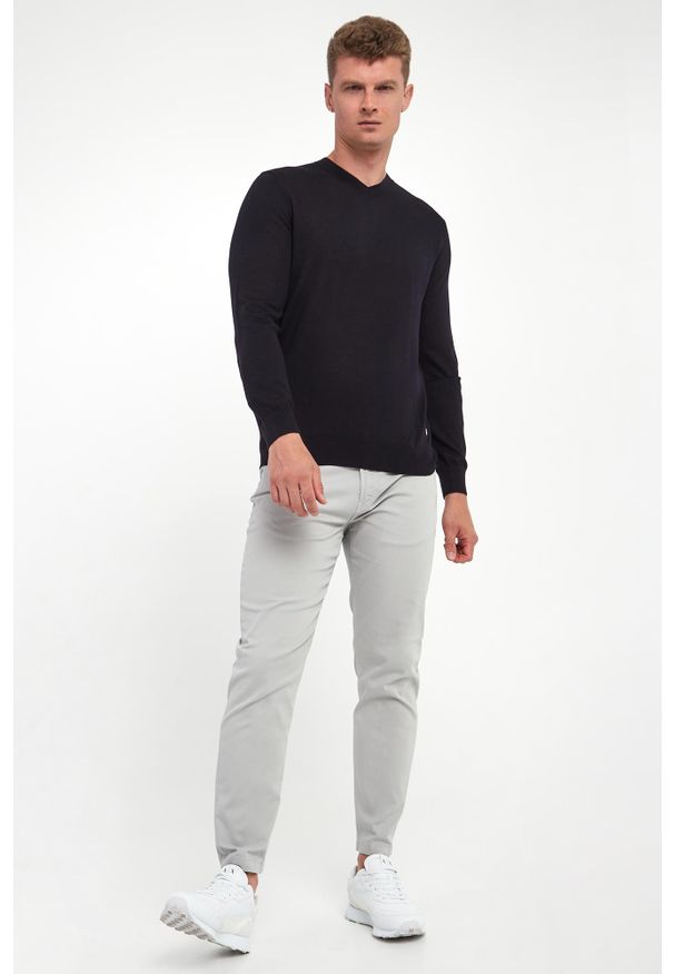 Liu Jo - Sweter męski z wełny merino LIU JO. Materiał: wełna