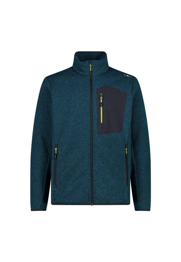 Bluza męska turystyczna CMP 32H2147. Kolor: czarny, niebieski, wielokolorowy. Styl: sportowy. Sport: turystyka piesza