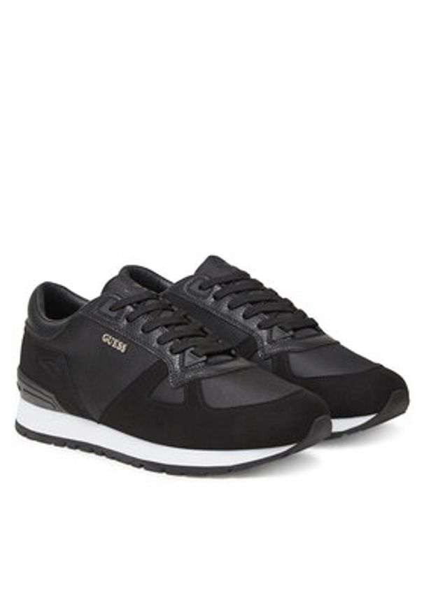 Guess Sneakersy FMTTRE FAB12 Czarny. Kolor: czarny. Materiał: skóra, zamsz