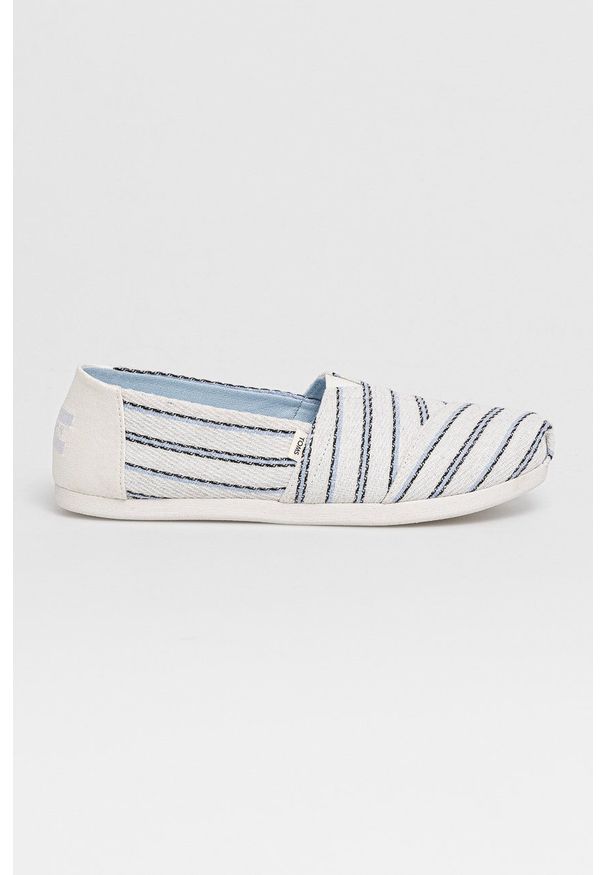 Toms Espadryle kolor biały. Kolor: biały. Materiał: guma