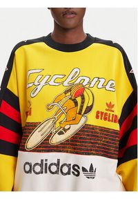 Adidas - adidas Bluza Archive Cycling JW0147 Żółty Oversize. Kolor: żółty. Materiał: bawełna #5