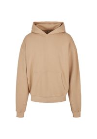 BUILD YOUR BRAND - Bawełniana Bluza Z Kapturem Dla Dorosłych Unisex Ultra Heavyweight Boxy Hoodie. Typ kołnierza: kaptur. Kolor: beżowy. Materiał: bawełna