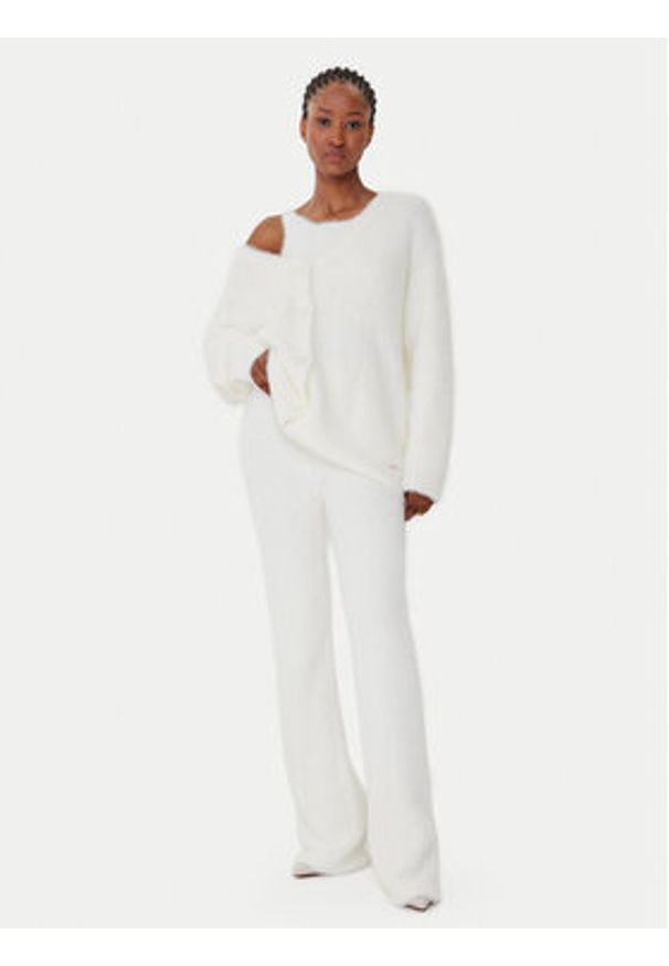 Guess Kardigan O5BR02 Z1282 Écru Relaxed Fit. Materiał: syntetyk