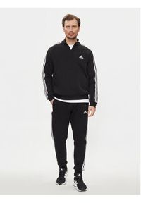 Adidas - adidas Bluza HZ6235 Czarny Regular Fit. Kolor: czarny. Materiał: bawełna #6