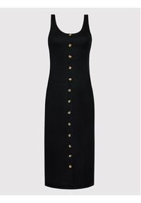 Brave Soul Sukienka codzienna LDRJ-36EMILY Czarny Slim Fit. Okazja: na co dzień. Kolor: czarny. Materiał: wiskoza. Typ sukienki: proste. Styl: casual #5