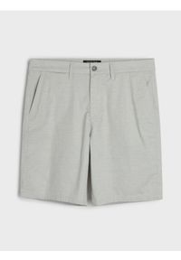 Sinsay - Bawełniane szorty chino - szary. Kolor: szary. Materiał: bawełna