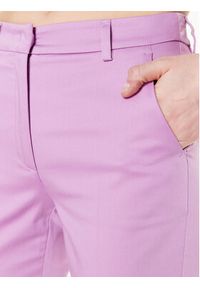 Weekend Max Mara Spodnie materiałowe Gineceo 23513107 Fioletowy Slim Fit. Kolor: fioletowy. Materiał: materiał, bawełna