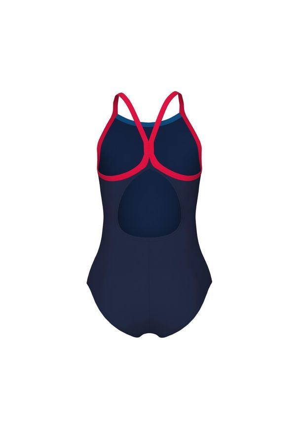 Kostium kąpielowy dla dziewczynki 1-częściowy Arena Light drop solid. Kolor: niebieski