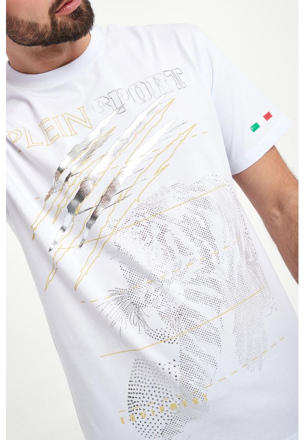Plein Sport - T-shirt męski PLEIN SPORT. Styl: sportowy