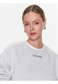 Calvin Klein Performance Bluza 00GWS3W304 Szary Regular Fit. Kolor: szary. Materiał: bawełna #5