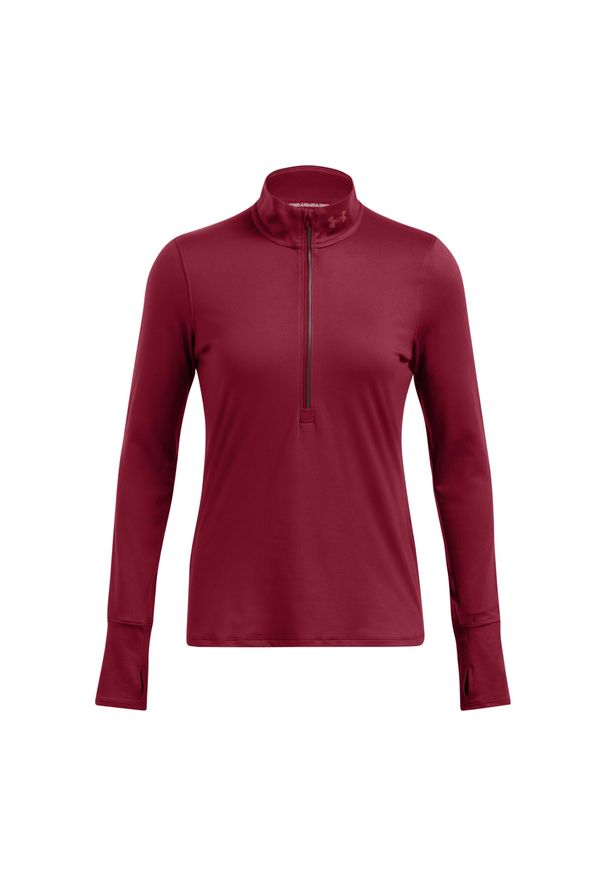 Bluza damska z zamkiem 1/2 Under Armour Qualifier. Kolor: czerwony, wielokolorowy, brązowy. Sport: bieganie