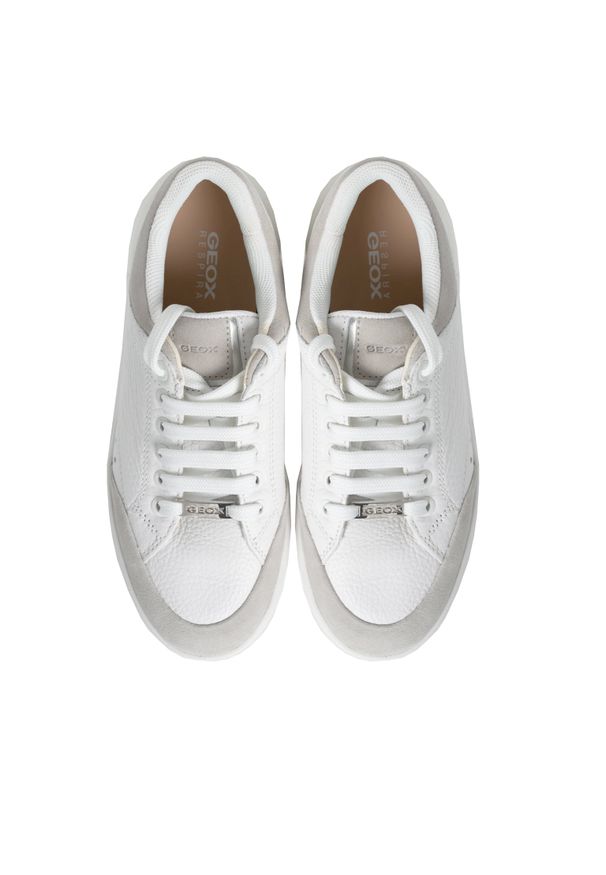 Geox - Geob Sneakersy "Dalyla" | D25QFA 04622 | Kobieta | Biały. Okazja: na co dzień. Nosek buta: okrągły. Kolor: biały. Materiał: tkanina
