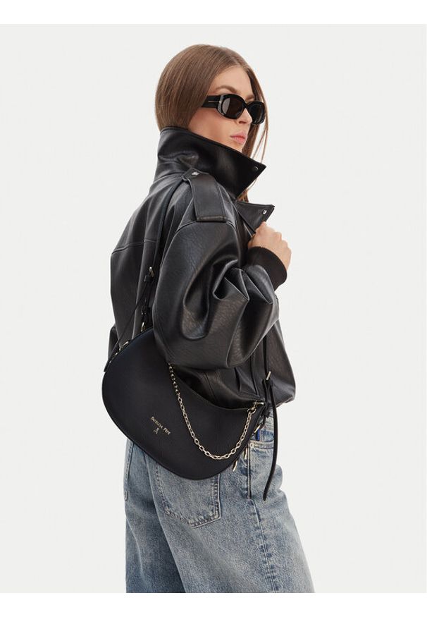 Patrizia Pepe Torebka 8B0310/L001-K103 Czarny. Kolor: czarny. Materiał: skórzane