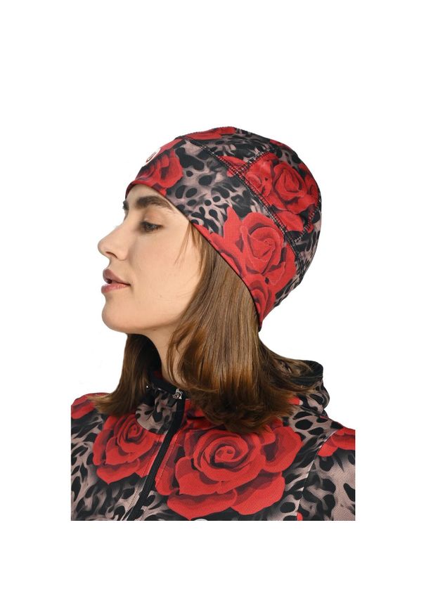 NESSI SPORTSWEAR - Czapka krótka ocieplana Unisex Nessi Sportswear. Kolor: czerwony. Styl: sportowy