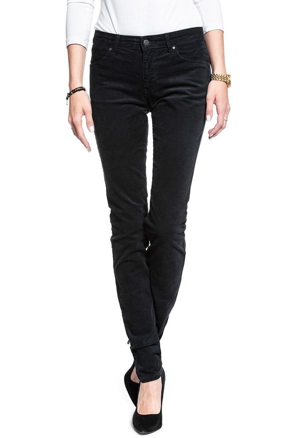 Wrangler - WRANGLER SLIM DARK NAVY W28LEK18R 112128383. Wzór: jednolity