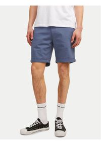 Jack & Jones - Jack&Jones Szorty materiałowe Fury 12206889 Niebieski Regular Fit. Kolor: niebieski. Materiał: bawełna