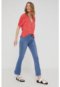 Answear Lab jeansy Premium Denim damskie medium waist. Kolor: niebieski. Styl: wakacyjny