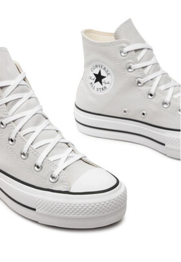 Converse Trampki Chuck Taylor All Star Lift Platform Hi A08287C Szary. Kolor: szary. Materiał: materiał. Obcas: na platformie