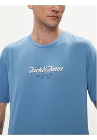 Jack & Jones - Jack&Jones T-Shirt Henry 12248600 Niebieski Standard Fit. Kolor: niebieski. Materiał: bawełna #4