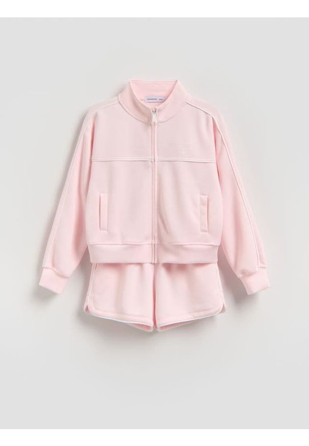 Reserved - Komplet z modalem - różowy. Kolor: różowy. Materiał: dzianina
