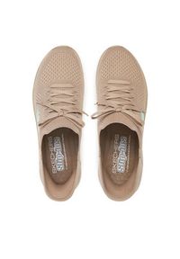 skechers - Skechers Sneakersy Summits-New Daily 150263/TPE Beżowy. Kolor: beżowy. Materiał: materiał #6
