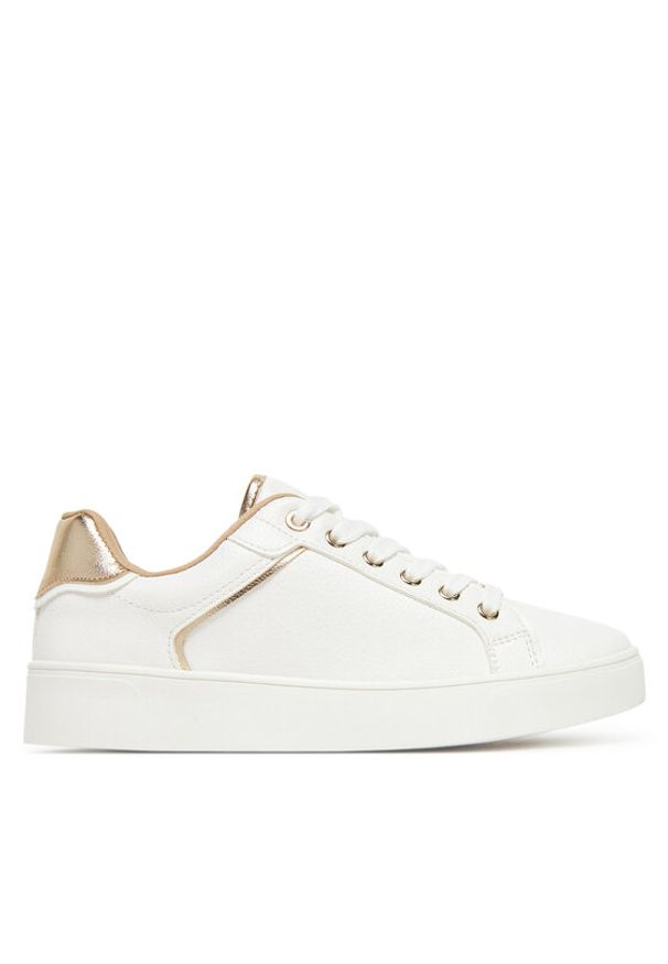 DeeZee Sneakersy AM25228 Biały. Kolor: biały. Materiał: skóra