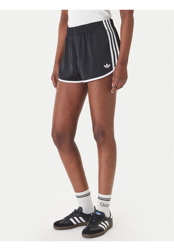 Adidas - adidas Szorty sportowe 3-Stripes Sprinter KD7977 Czarny Regular Fit. Kolor: czarny. Materiał: syntetyk