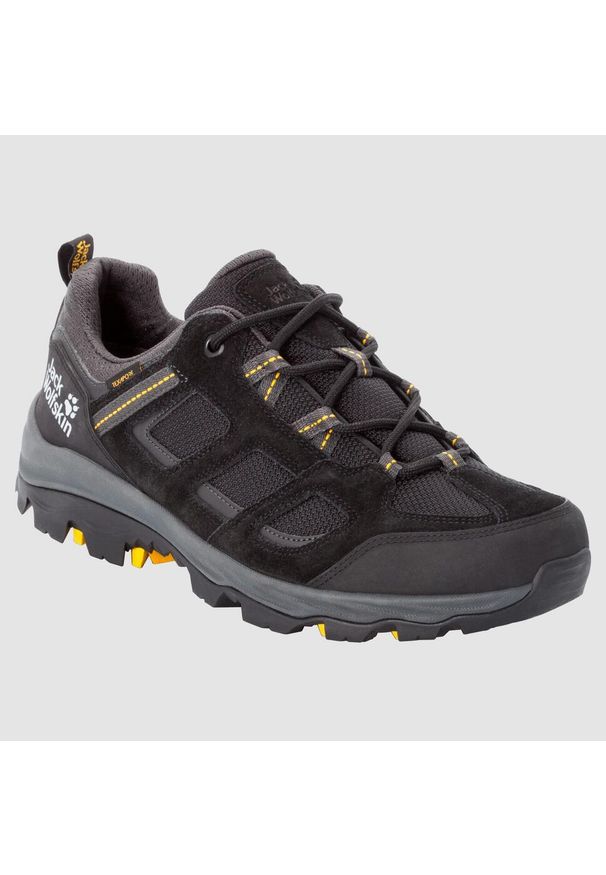 Buty trekkingowe męskie Jack Wolfskin Vojo 3 Texapore Low. Zapięcie: sznurówki. Kolor: brązowy, czarny, wielokolorowy. Materiał: skóra, materiał. Szerokość cholewki: normalna