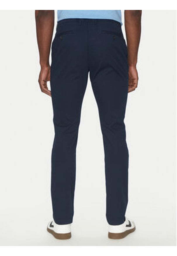 Michael Kors Chinosy CS4301KDR2 Granatowy Slim Fit. Kolor: niebieski. Materiał: bawełna