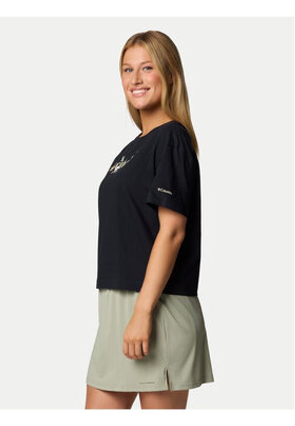 columbia - Columbia T-Shirt Rolling Bend™ 2119991 Czarny Regular Fit. Kolor: czarny. Materiał: bawełna