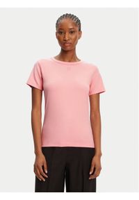 Hugo - HUGO T-Shirt Deloris 50512002 Czerwony Regular Fit. Kolor: czerwony. Materiał: bawełna