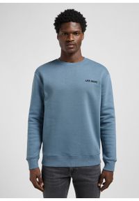 Lee - MĘSKA BLUZA LEE REGULAR CORE SWS VINTAGE BLUE 112371866. Styl: vintage #1
