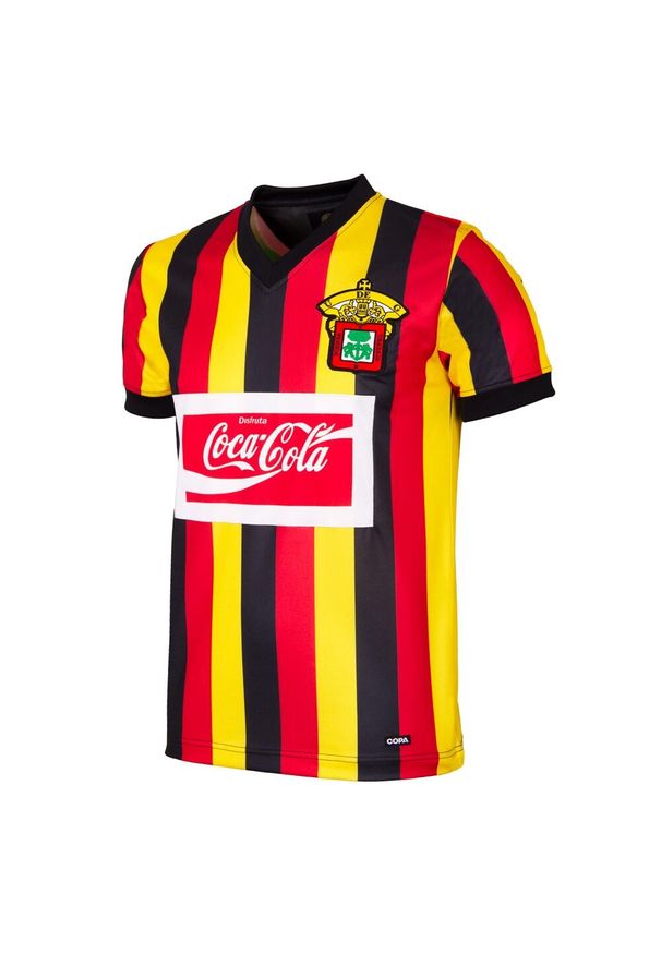 COPA FOOTBALL - Koszulka retro piłkarska dla dorosłych - Leones Negros 1992-93 - Czerwono-Żółta. Kolor: wielokolorowy, żółty. Sport: piłka nożna