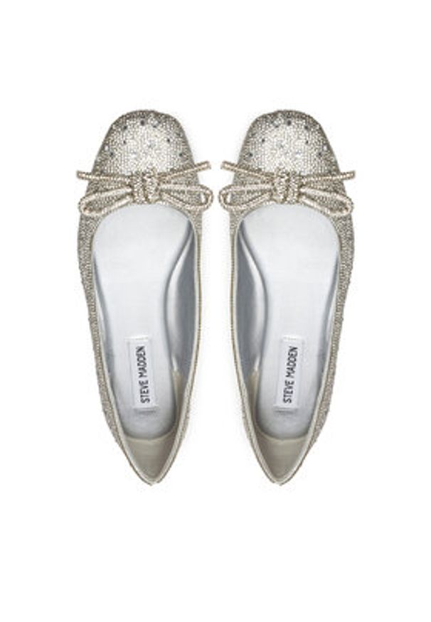 Steve Madden Baleriny Nilsa-R SM11003518 Srebrny. Kolor: srebrny