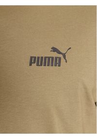 Puma T-Shirt Ess Small Logo 586669 Brązowy Regular Fit. Kolor: brązowy. Materiał: bawełna #3