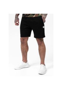 PITBULL - Spodnie sportowe męskie Pitbull West Coast Terry Group Trackshorts. Kolor: czarny. Materiał: dresówka. Długość: długie
